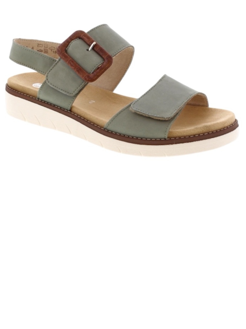 Remonte Olive Mint Backstrap Comfort Sandals sz 40 or 8.5